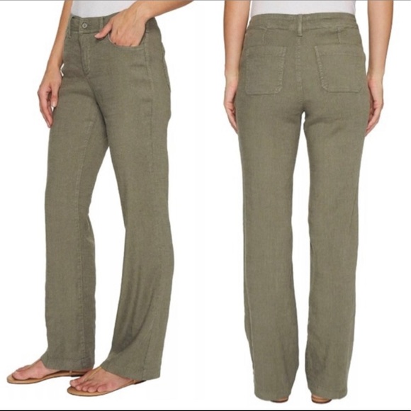 nydj trouser linen pants